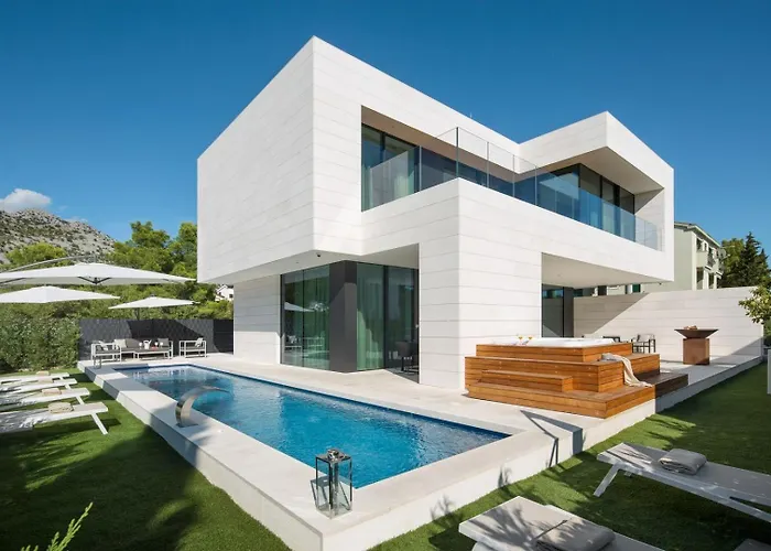 Exclusive Calma I - Heated Pool&spa Sea View Villa Starigrad Paklenica